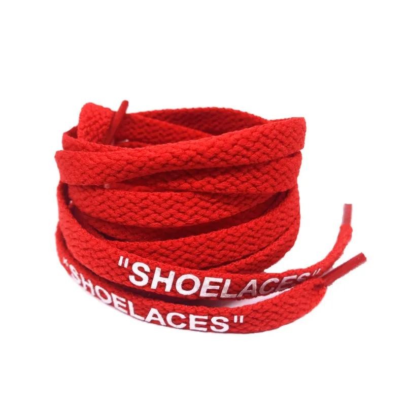 Silicone Printing Shoelaces with Zip Tie Off White the Ten Shoelaces for Sneaker