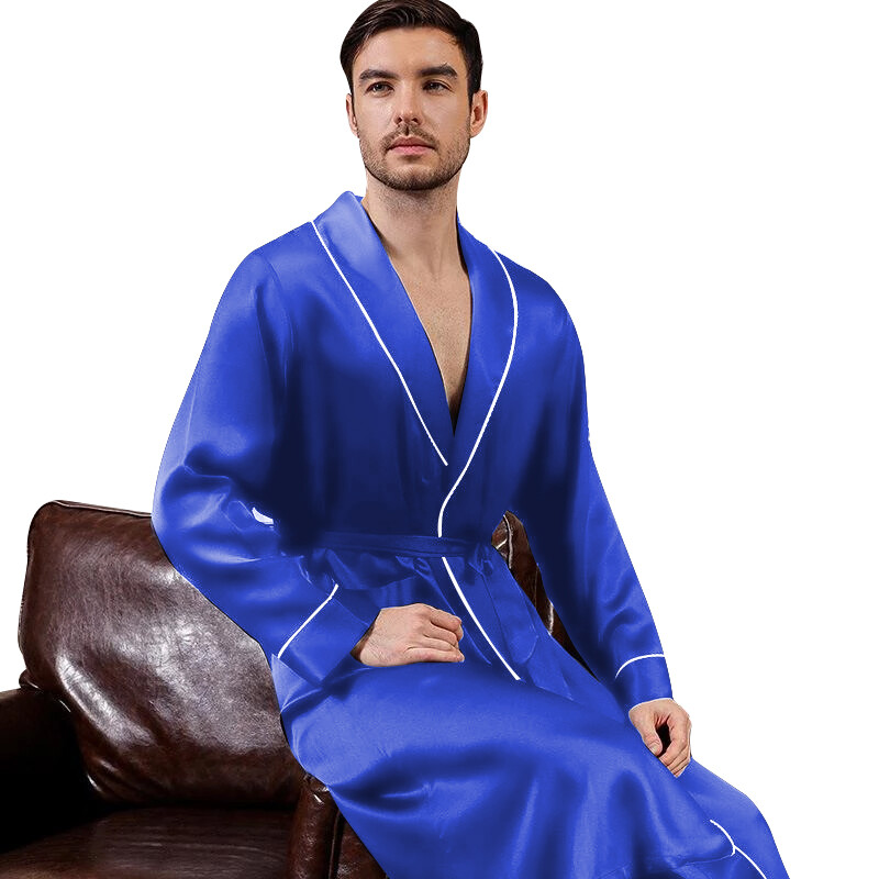 Mens Silk Satin Super Soft Robe – 5 DAY DELIVERY USA -Seller -FAST SHIP !!!!