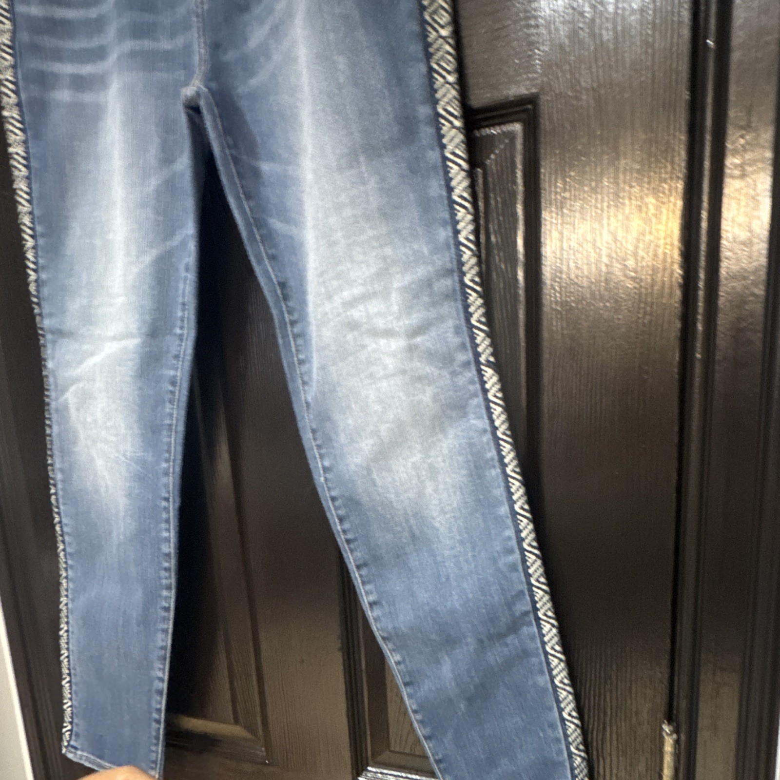 Driftwood Women’s Blue Denim Medium Wash High Rise Skinny Slim 5-Pocket 28