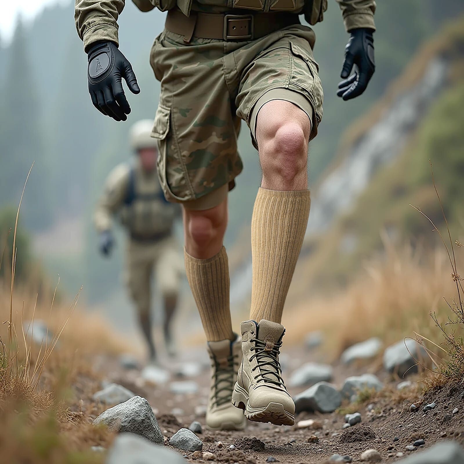 6-12 Pairs Men’s Army Military Boot Socks Combat Trekking Hiking Size 10-13