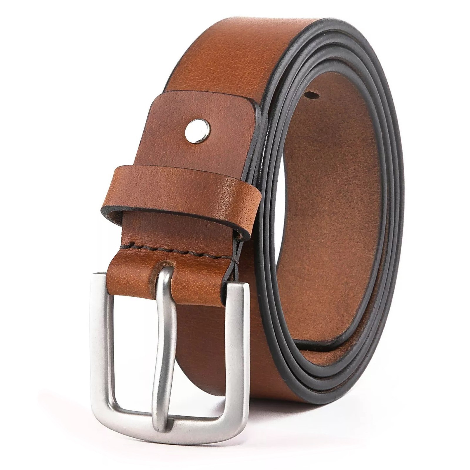 Men’s belts Full Grain Genuine Leather Casual Dress Jeans Belts for Men