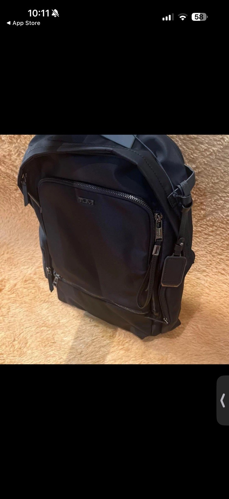TUMI SELINA VOYAGEUR 0196600DGM Black Backpack Women Nylon Business outlet