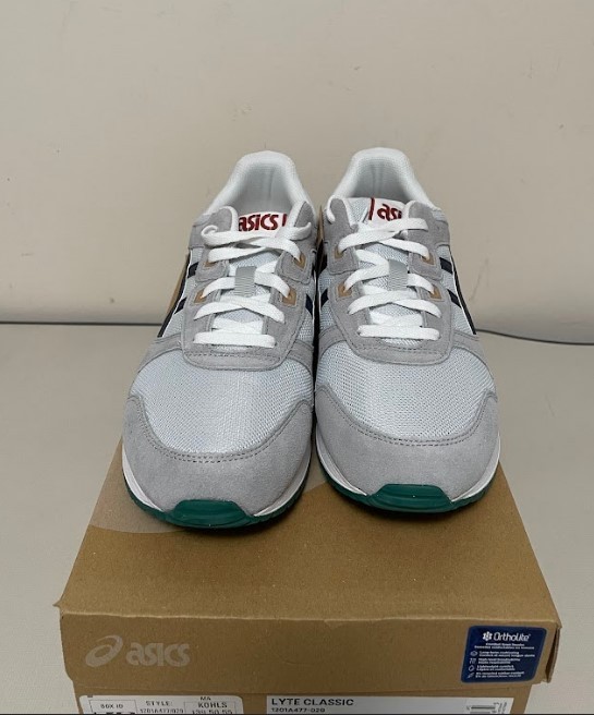 ASICS Lyte Classic Athletic Shoes Sneakers Glacier Gray Peacoat M9 W10.5