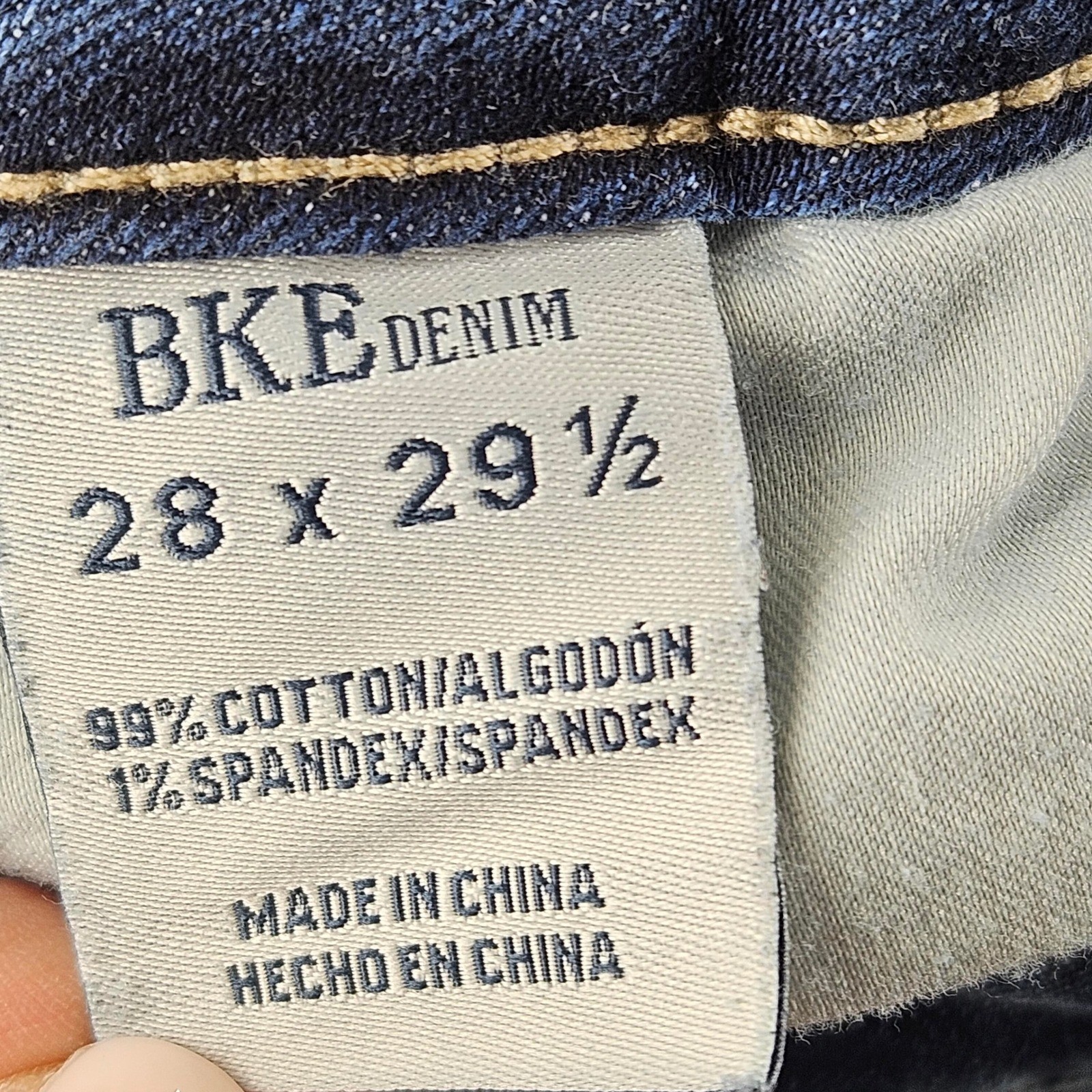 BKE Billie Jeans Womens 28 Blue Slim Fit High Rise Super Flare Distressed Jeans