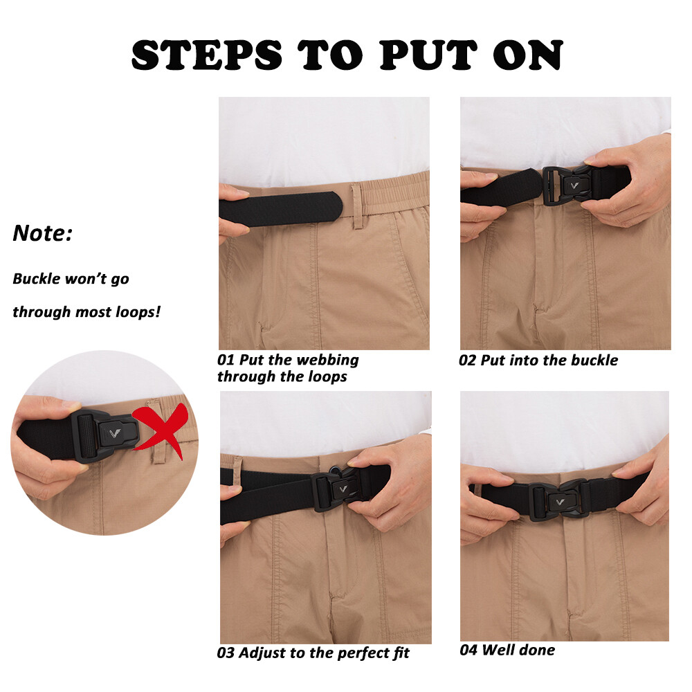 Men Belt,Tactical Belt,1.5 inch Stretch Nylon Golf Belt with Heavy Duty Seatbelt