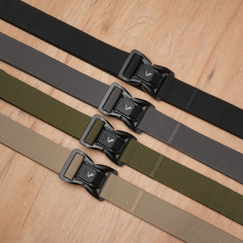 Men Belt,Tactical Belt,1.5 inch Stretch Nylon Golf Belt with Heavy Duty Seatbelt