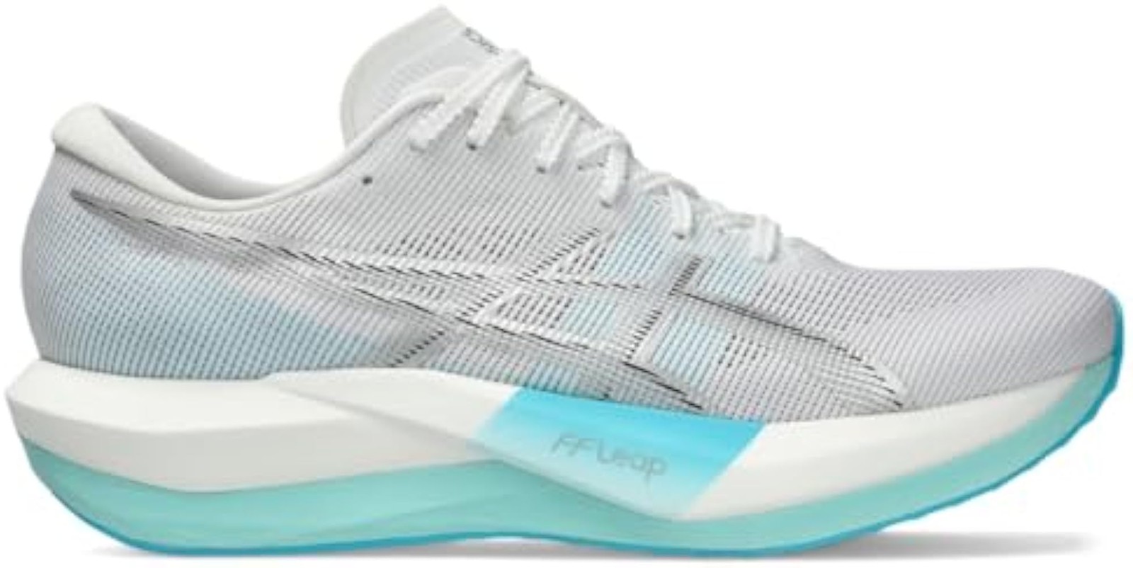 ASICS Unisex Magic Speed 5 Running Shoes, 12.5M / 14W, White/Pure Silver – White