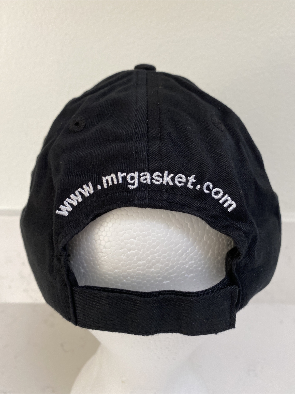 MR GASKET RACING Baseball Hat, Black, Embroidered Logo, Adjustable, 100% Cotton
