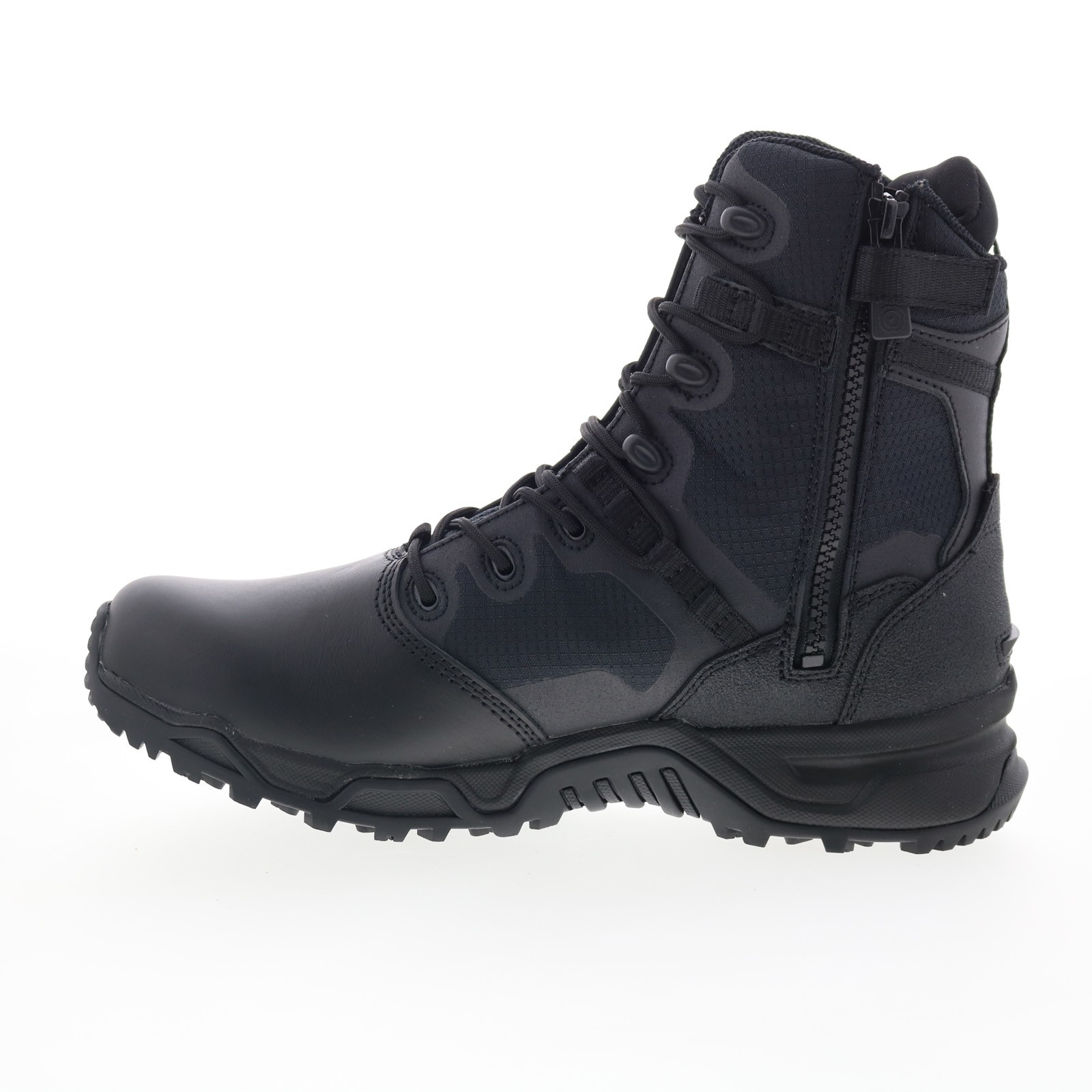 Original Swat Alpha Fury 8″ Polishable Toe Side-Zip EN Mens Black Boots