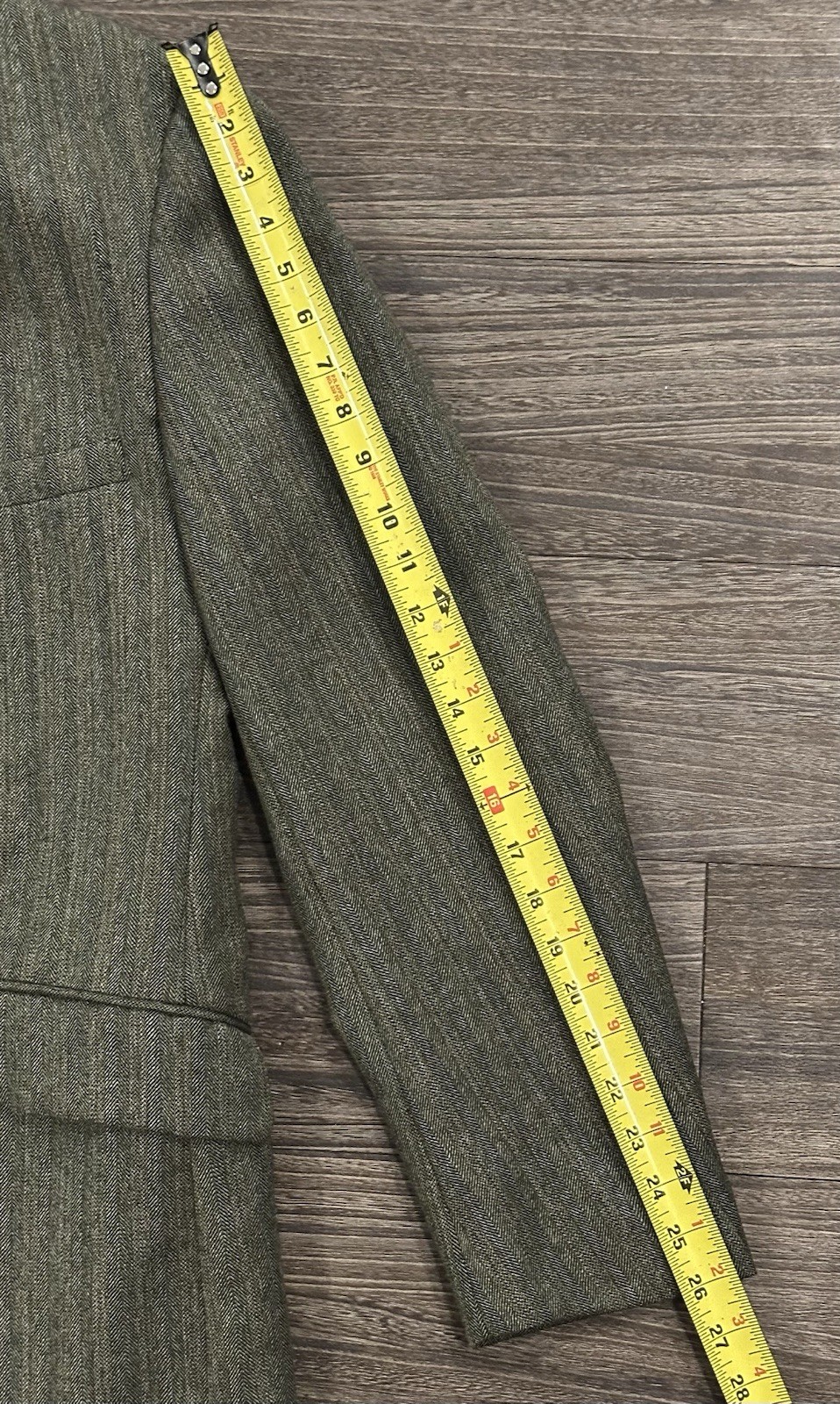 1960s/70s Robert Hall 3 Piece Vintage Suit Sage Green Reversible Vest Size 40R