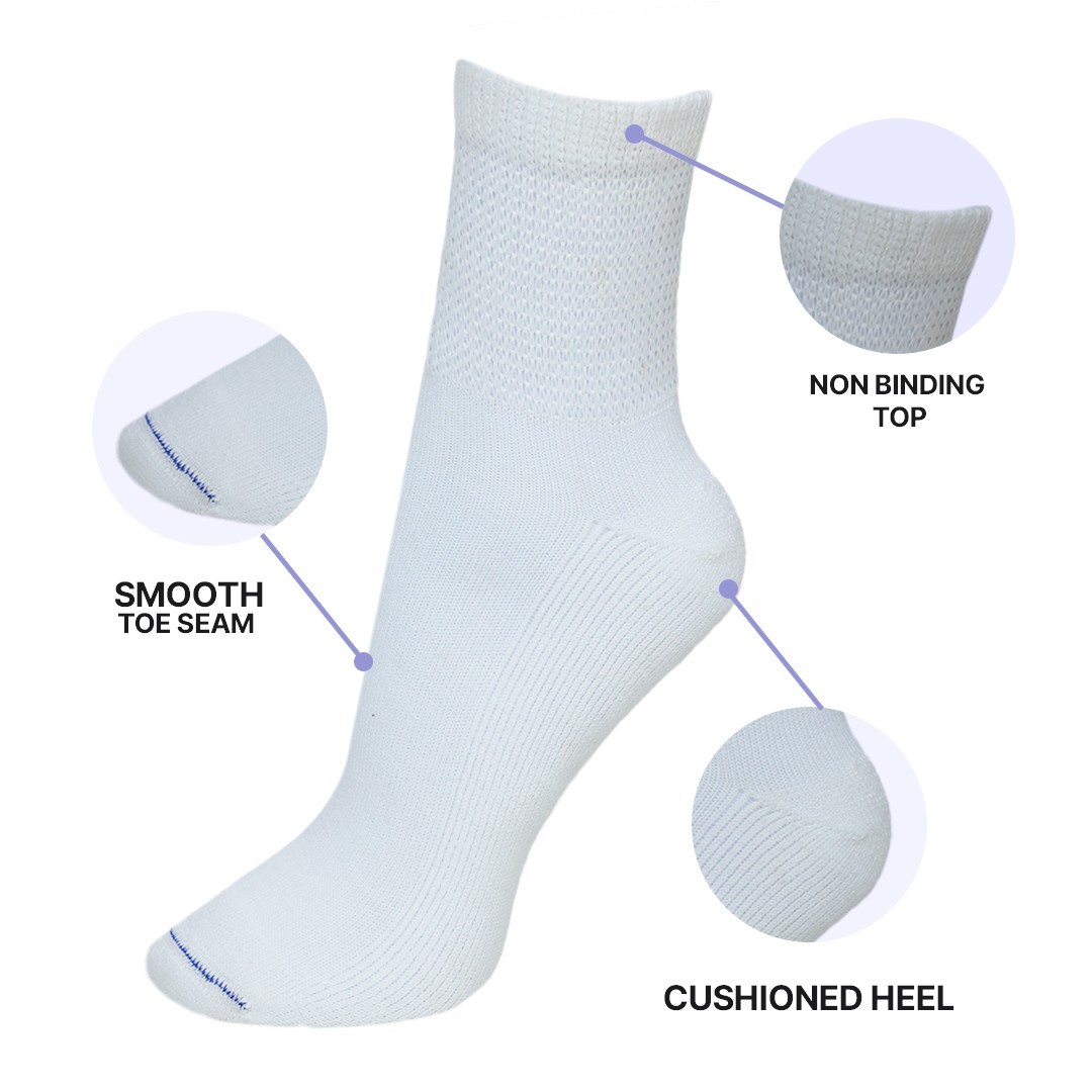 Diabetic Ankle Socks Mens Circulatory Health Low Cut Socks 3 12 Pairs 9-11 10-13