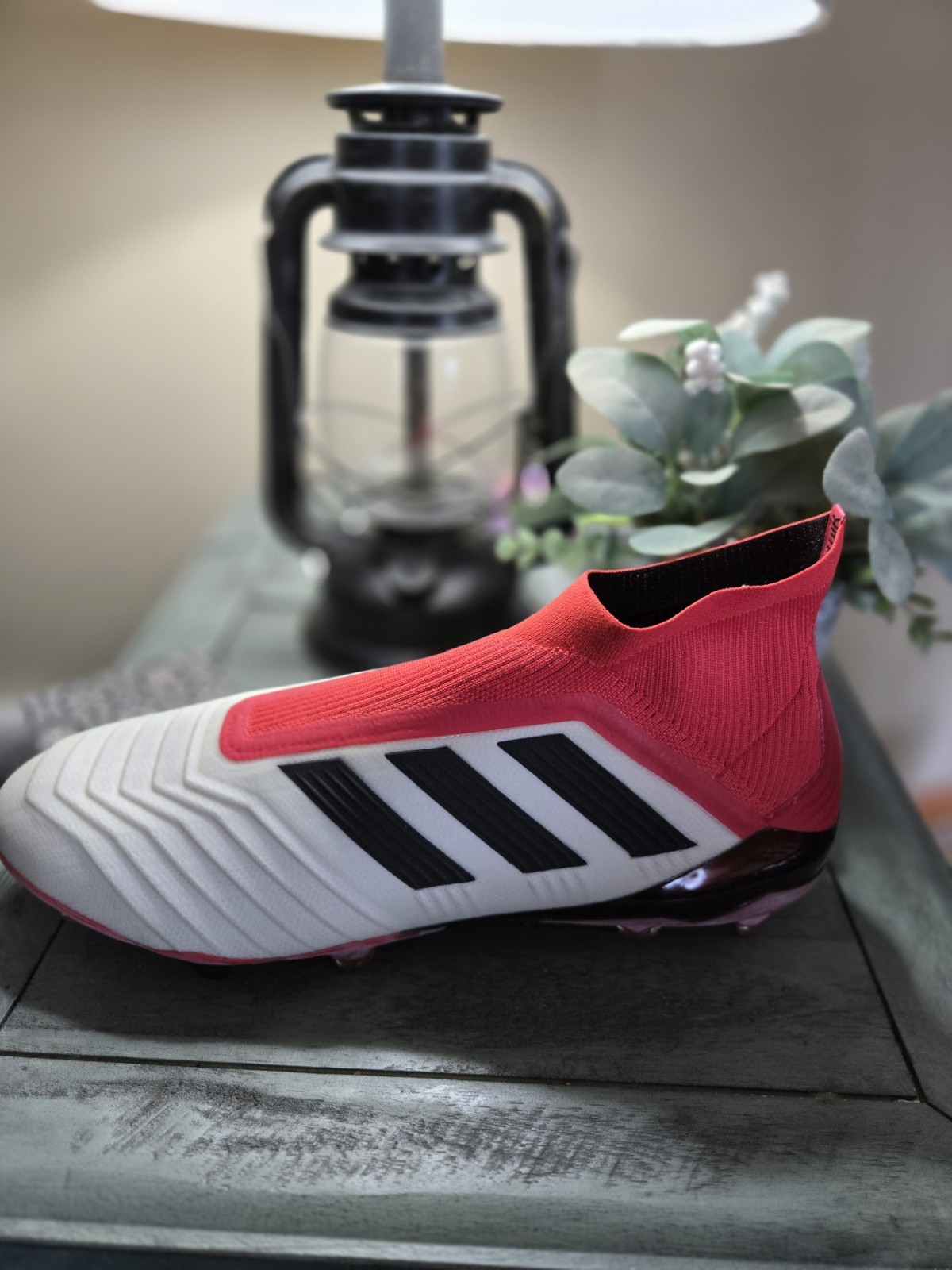 adidas Predator 18+ FG/AG Cold Blooded – Footwear White/Core Black/Real Coral