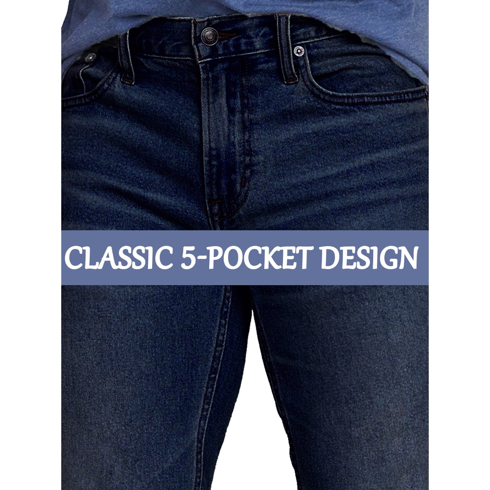 Men’s Flex Stretch Slim Straight Jeans (Sizes, 30-42)