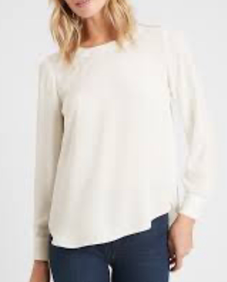 NWOT Banana Republic Old Money Pleat Back Quiet Luxury Scandi Minimal Size S