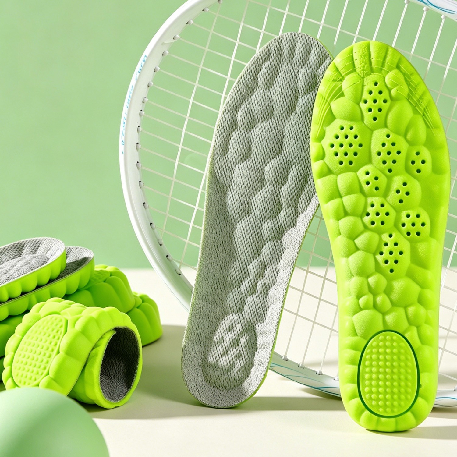 4D Cloud Height Increasing Insoles – Ultra Soft Elastic Comfort Shoe Pads US7-12