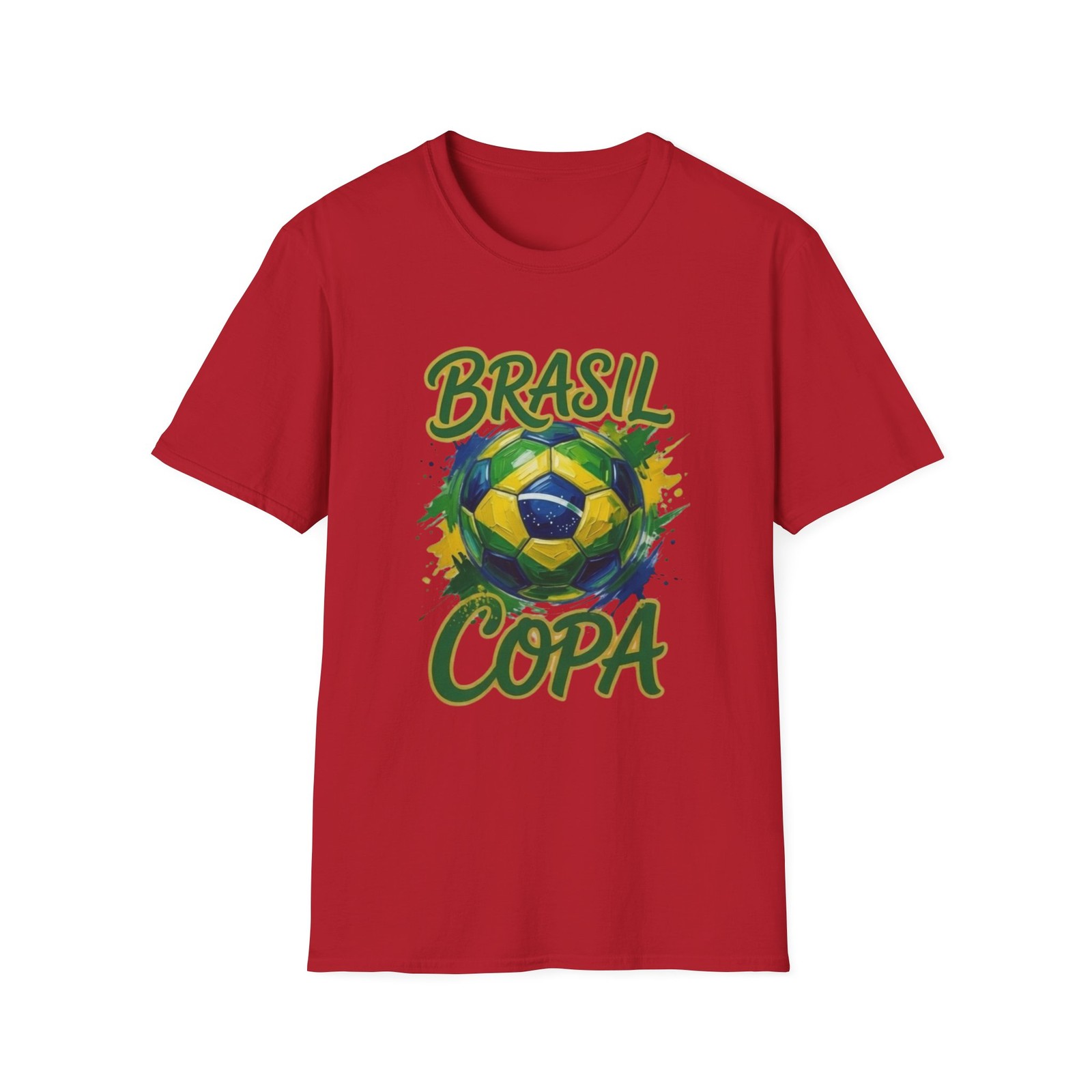 Brasil Copa Soccer Ball T-Shirt | Brazil World Cup Fan Tshirt