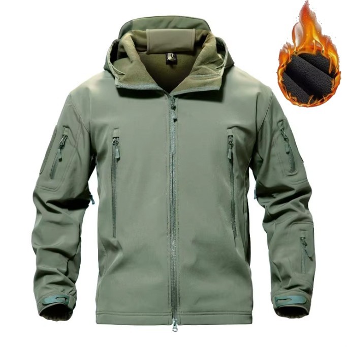 Mens Tactical Jacket Military Waterproof Coat Soft Shell Work Windbreaker Jacket