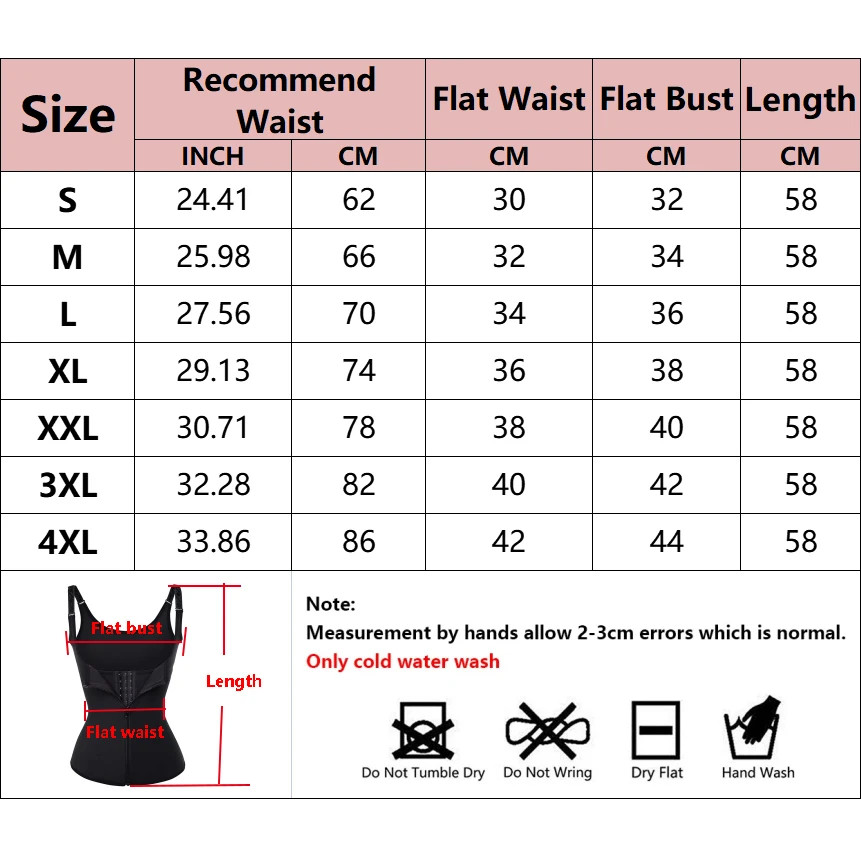 Sweat Waist Trainer Vest Compression Body Shaper Sauna Tank Top Women