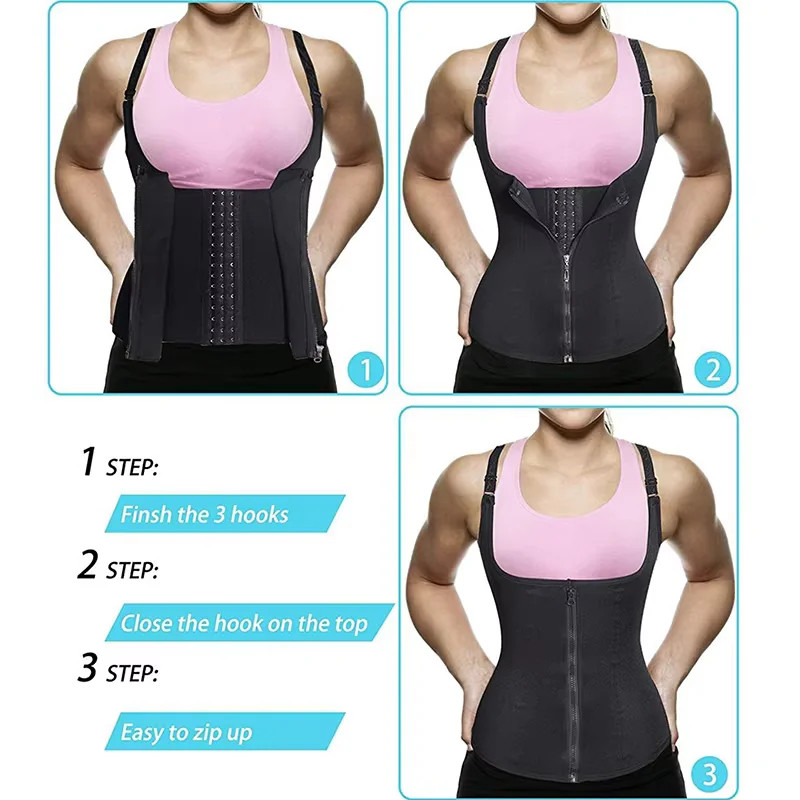 Sweat Waist Trainer Vest Compression Body Shaper Sauna Tank Top Women