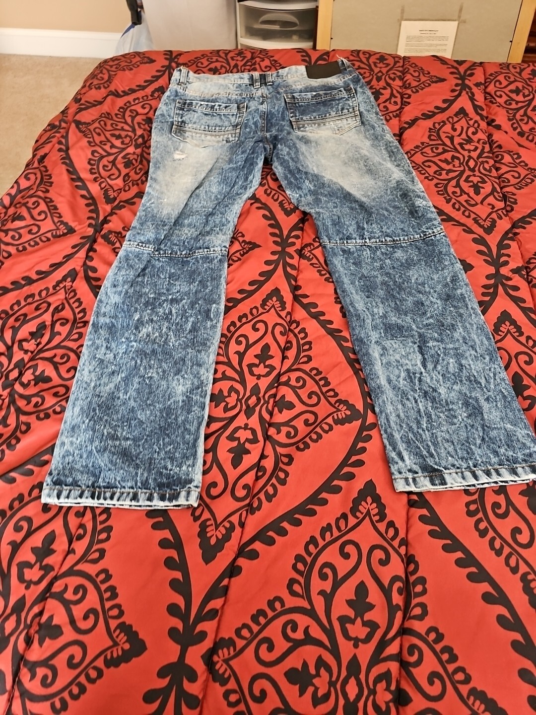Southpole 34 X 32 Embroidered Front Jeans Fast Shipping Returns Accepted