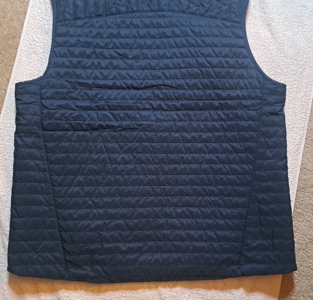 Goldman Sachs Quilted Puffer Vest Men XL Blue Finance Storm Creek Employee Tech