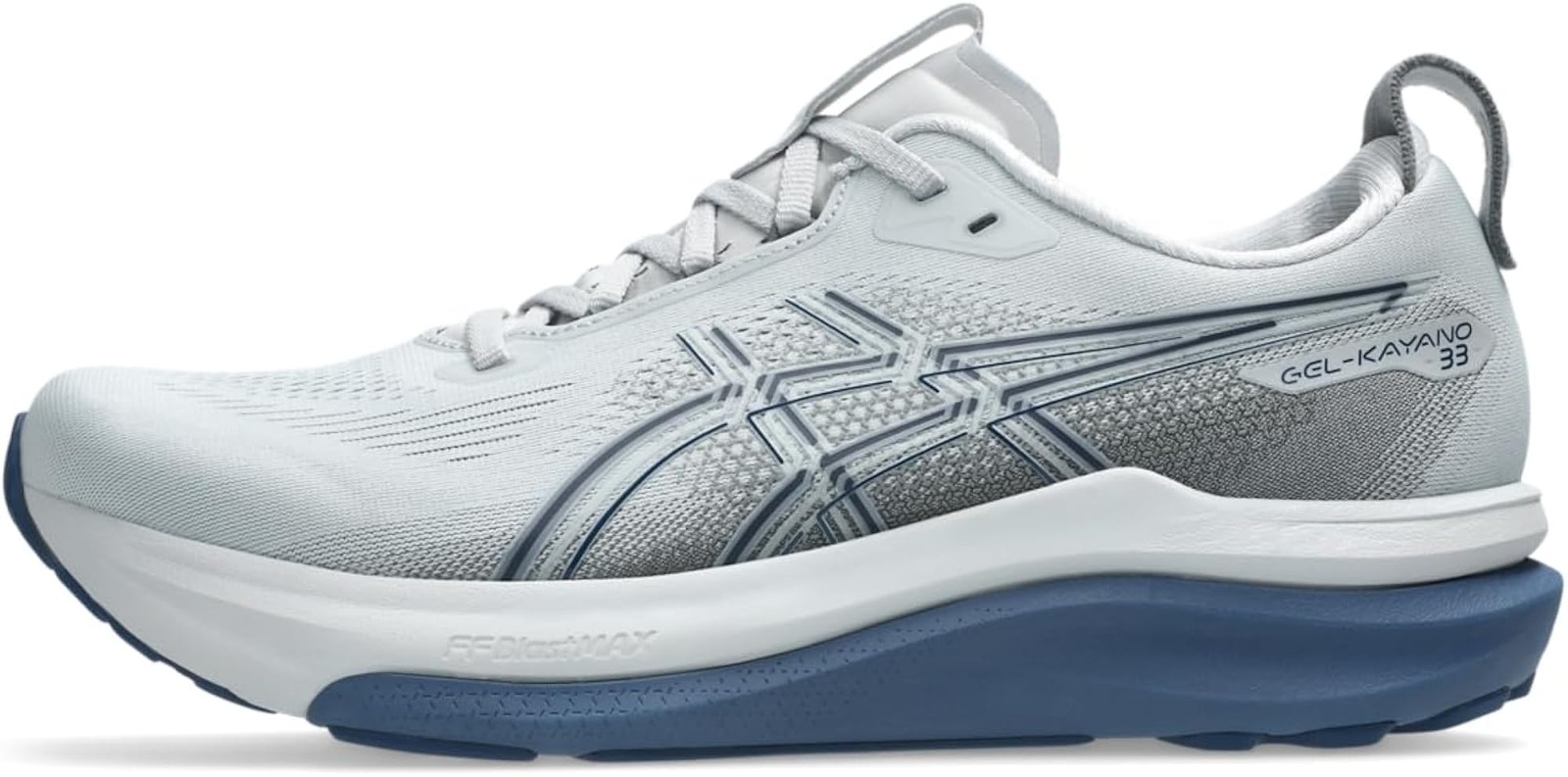 ASICS Men’s Gel-Kayano 33 (Extra Wide) Running Shoes, 10.5, Piedmont Grey/Midnig