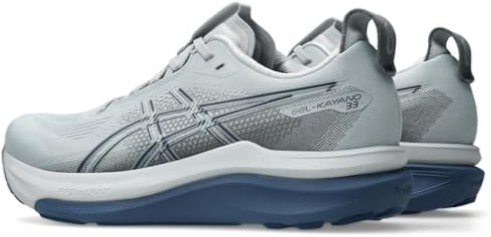 ASICS Men’s Gel-Kayano 33 (Extra Wide) Running Shoes, 10.5, Piedmont Grey/Midnig