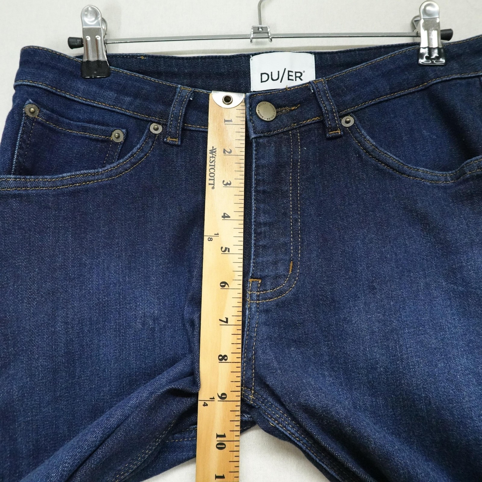 DUER Jeans Mens 28×30 Blue Performance Denim Stretch Organic Cotton Coolmax