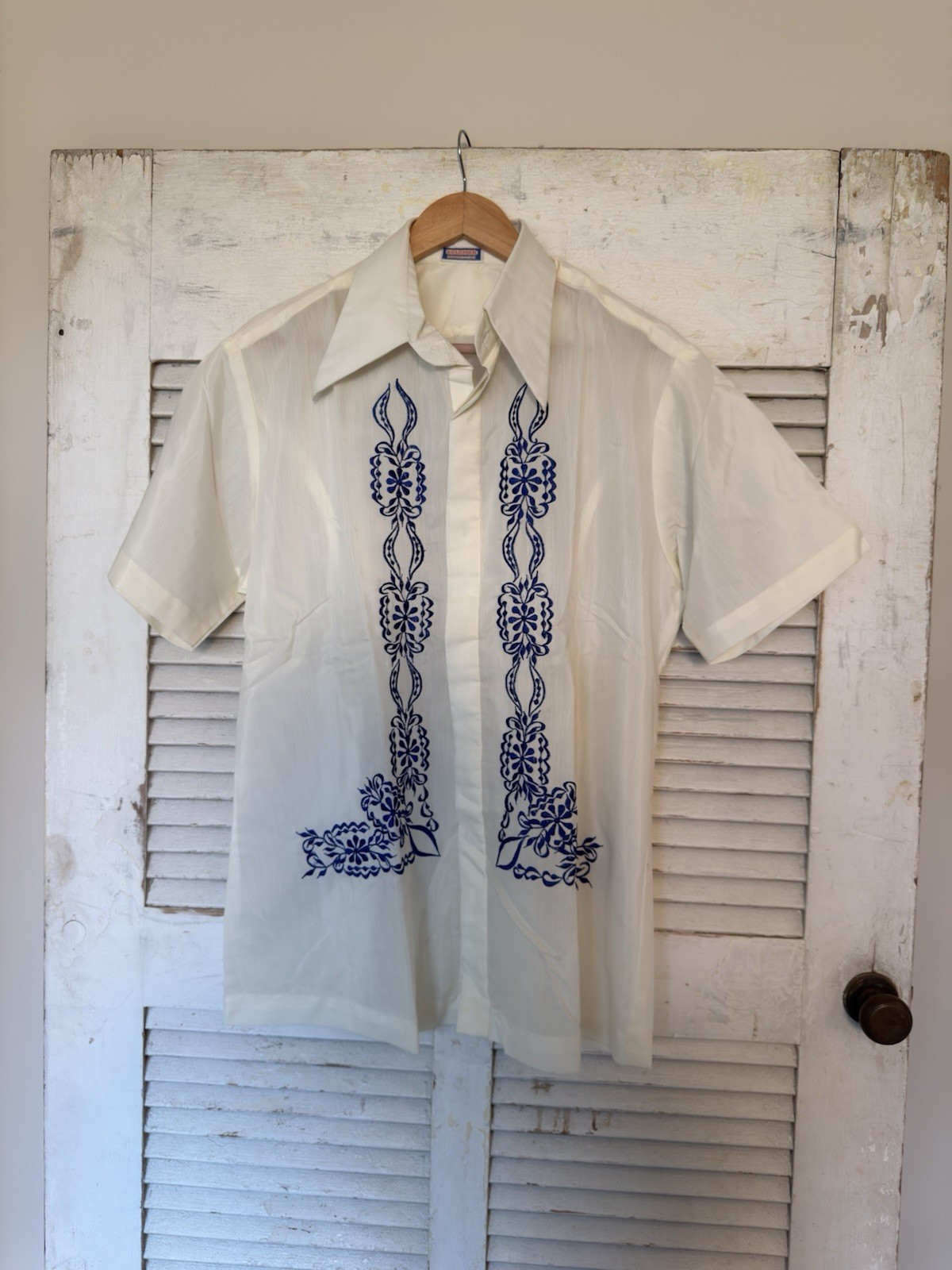 Vintage Goldman Men’s Shirt Olongapo City 1950’s Military Marines Navy M/L
