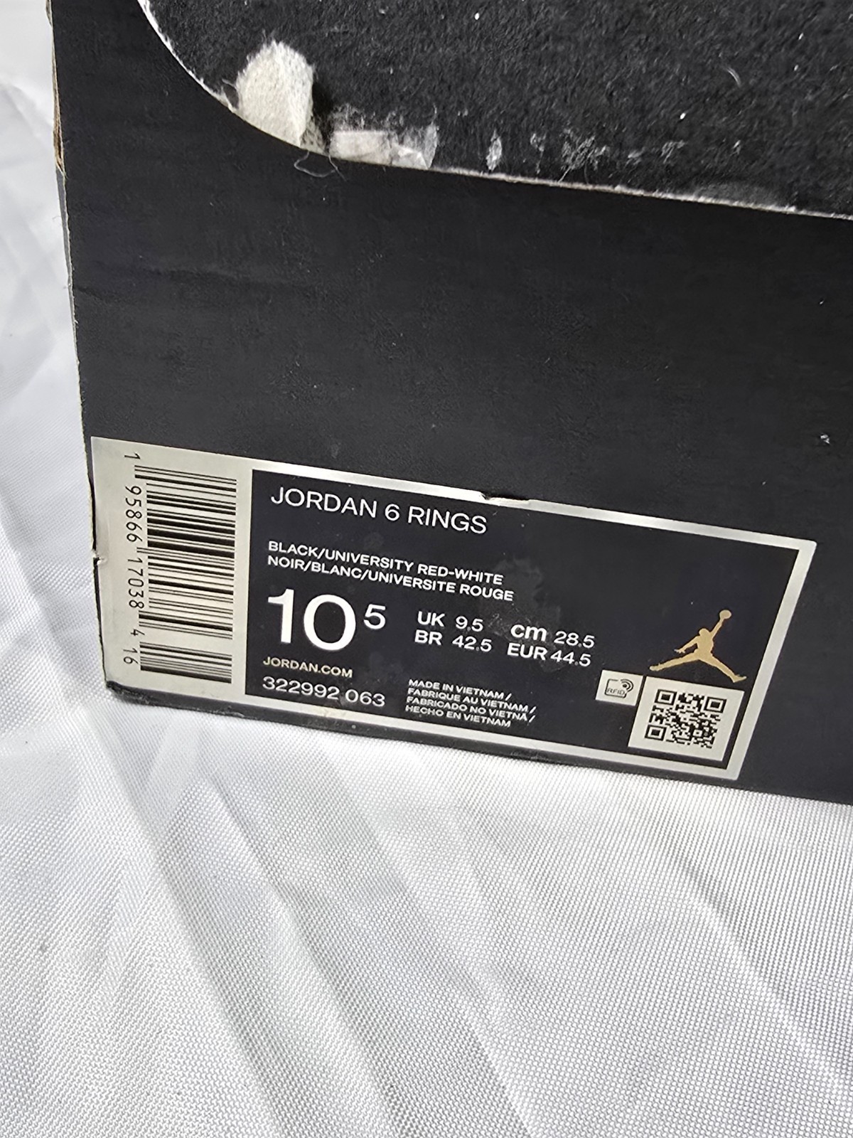 Size 10.5 – Air Jordan 6 Rings Playoffs