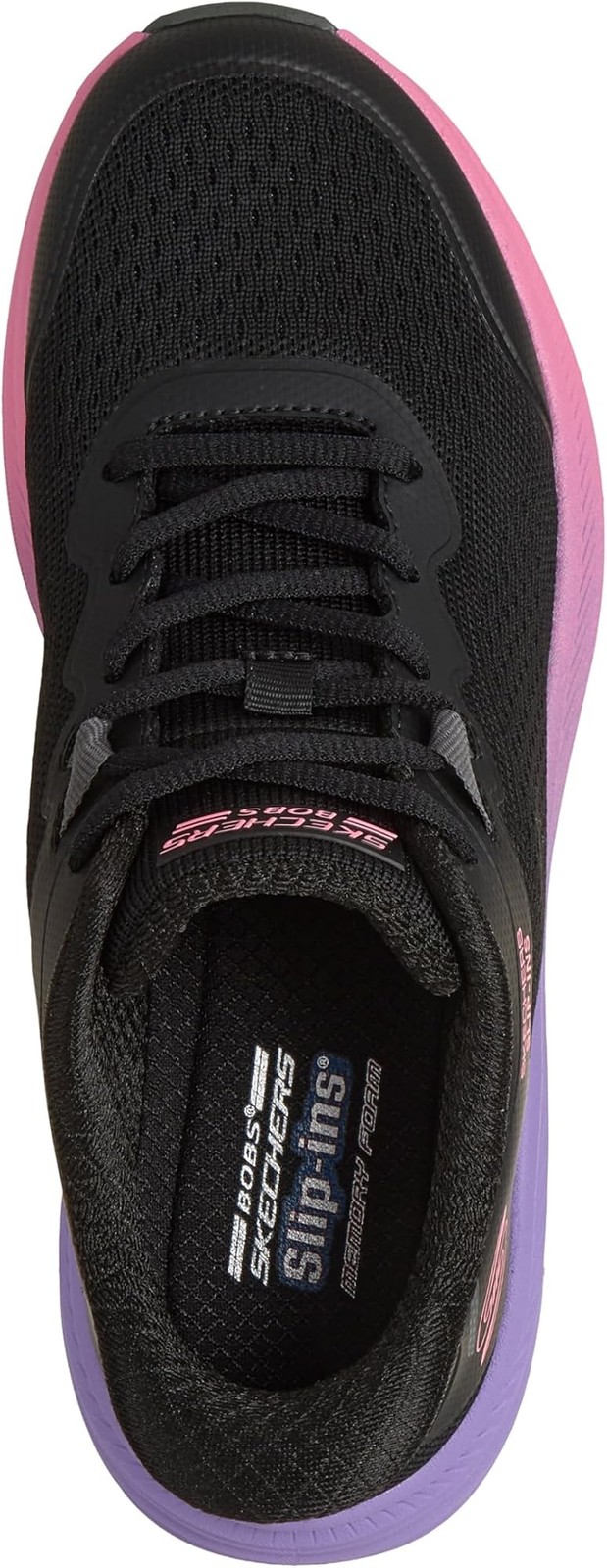 BOBS from SKECHERS Bobs Skillz – Too Essential – Black Multi – 5.5