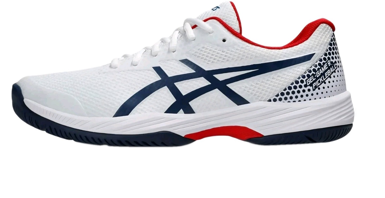 Asics Men’s Gel-Game 9 Pickleball Shoes White/Night Sky (1041A416-100)