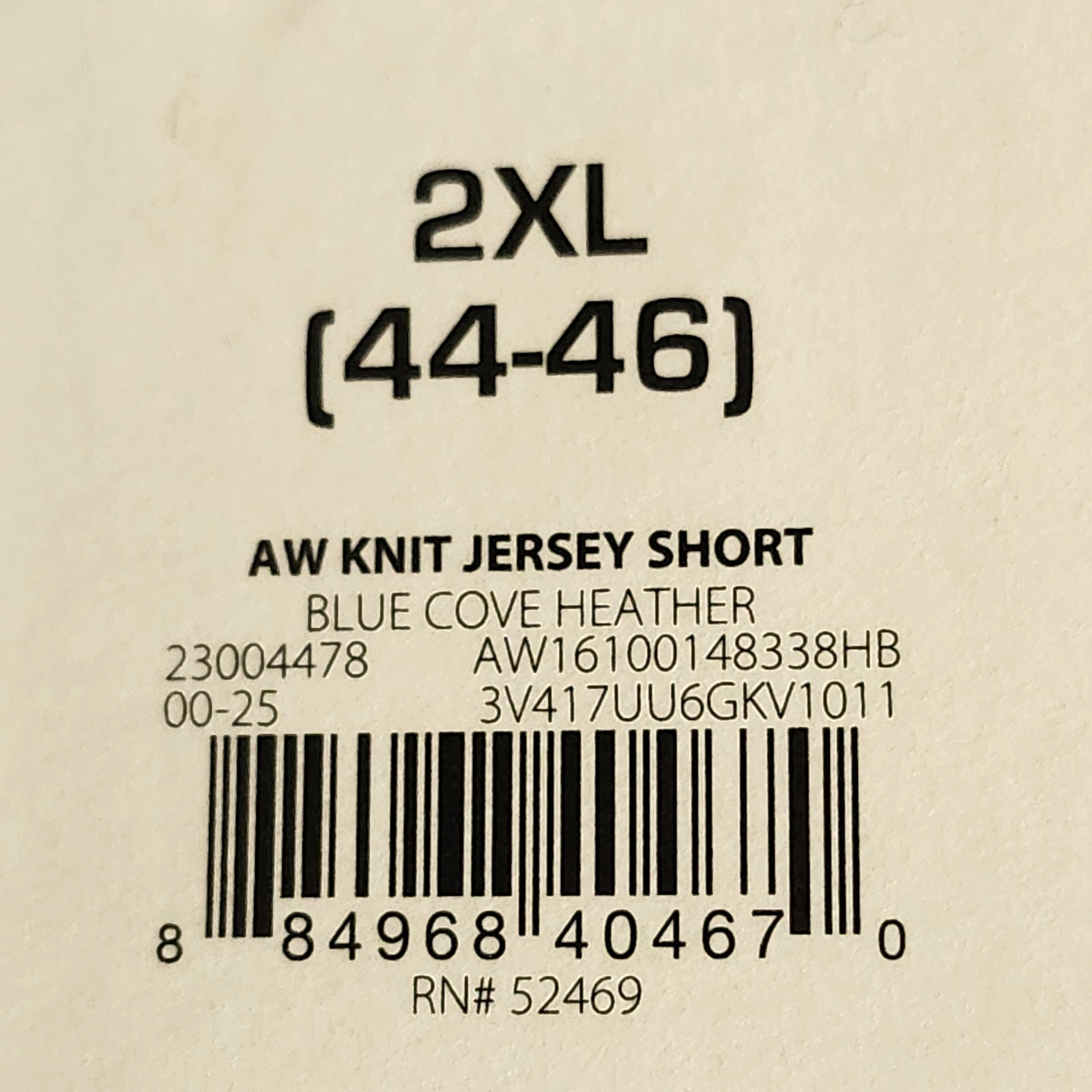 Athletic Works Men’s 2XL Shorts Blue Elastic Waist Stretch 9″ Inseam w/ Pockets