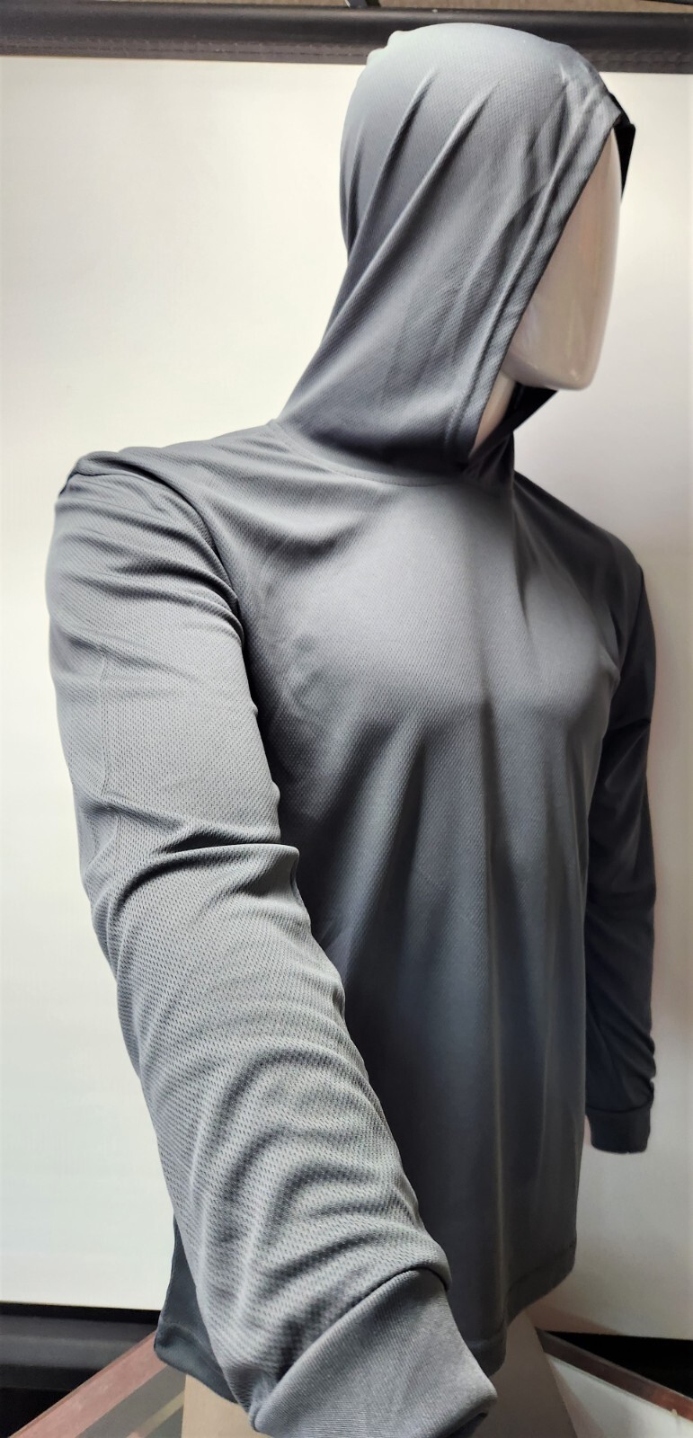 Long Sleeve Safety Hoodie Shirt , Polyester Birdeye Mesh/Hoodie shirt