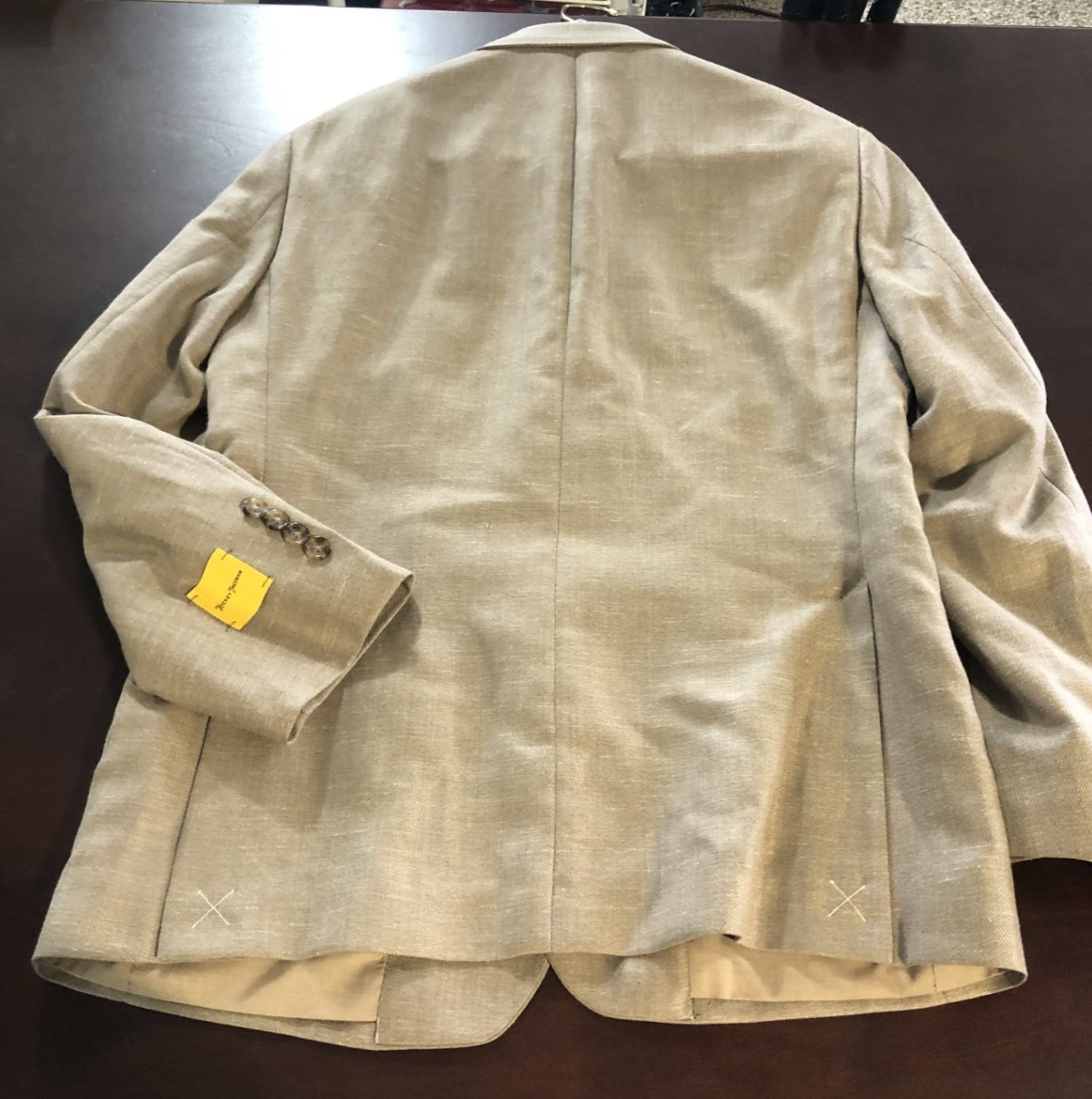 Hickey Freeman Wool Blend Sports Coat Tan Beige Classic Fit SZ 42R $395