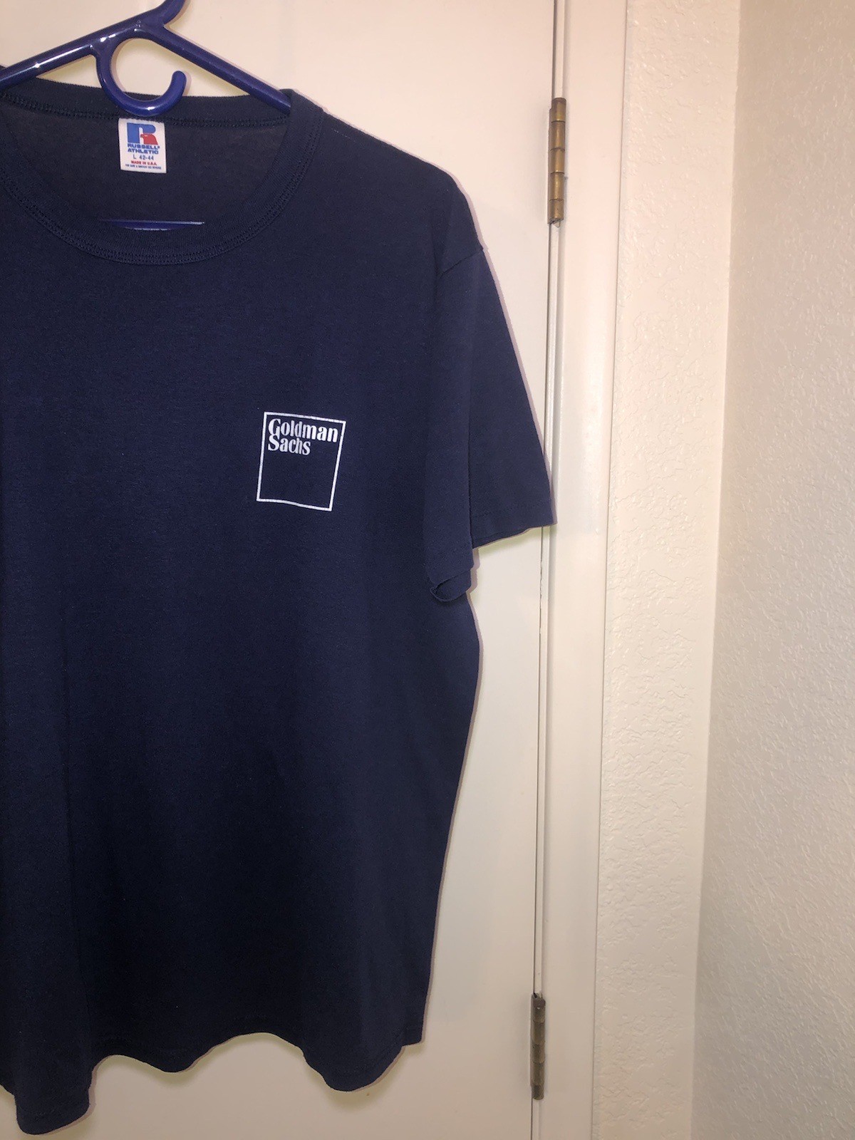 Vintage Goldman Sachs Logo Russell T-Shirt Size Large Made In USA VERY RARE 80s
