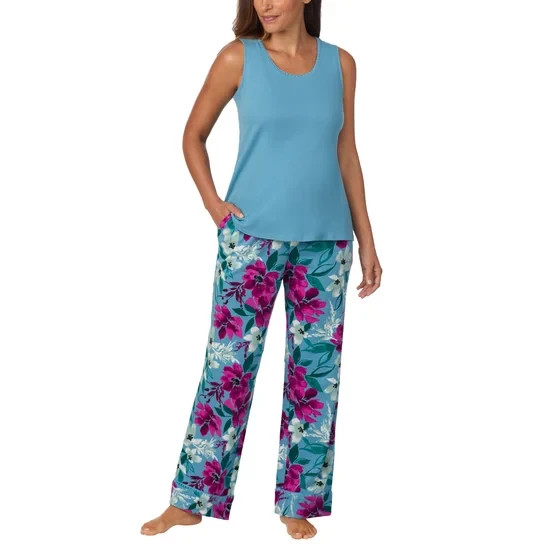 Carole Hochman Midnight Women’s 3-Piece Cotton PJ Set or tank or pant