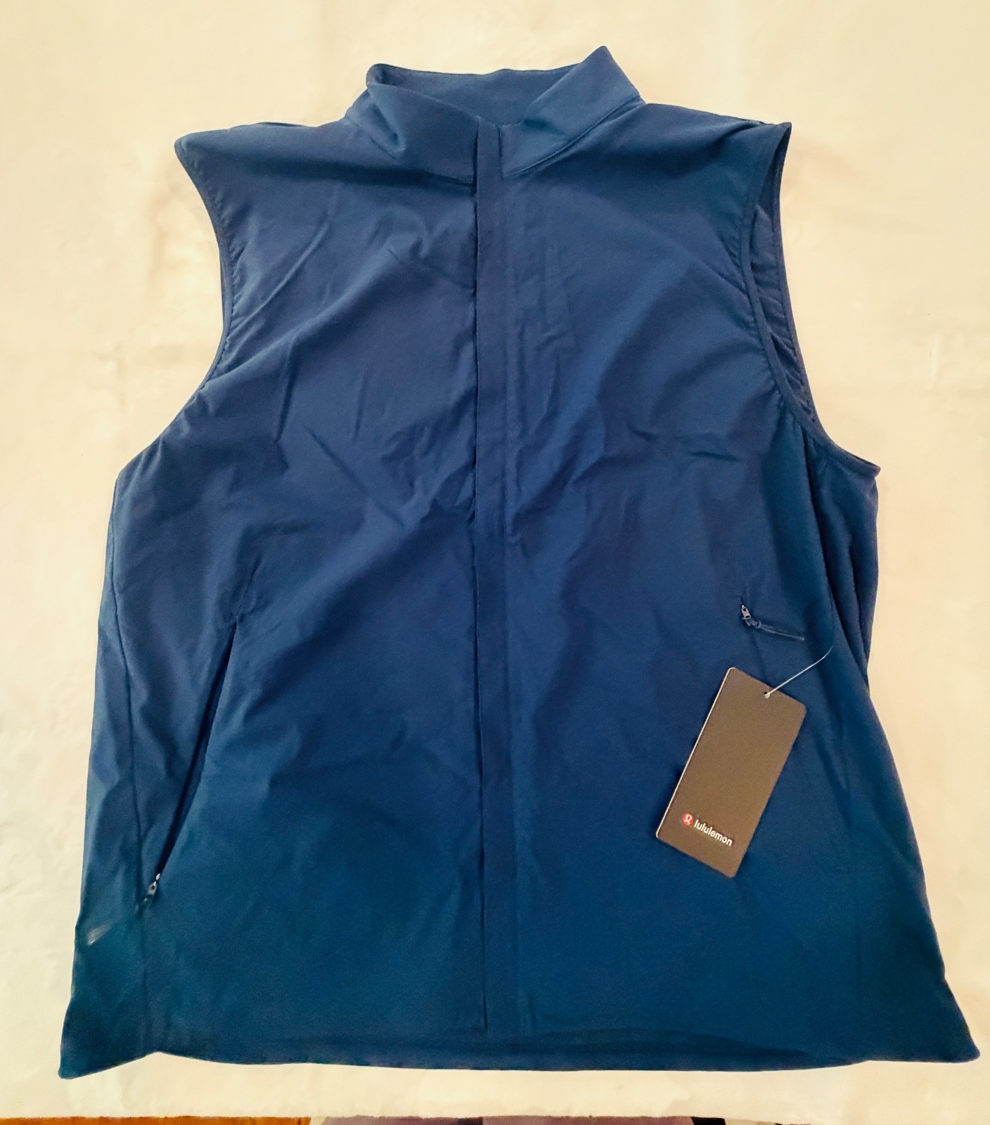 New W/tags! Lululemon Windproof Full Zip Golf Vest CLBL Blue Men’s Size M