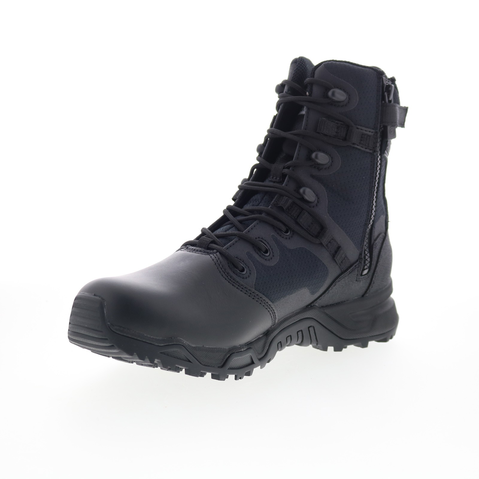 Original Swat Alpha Fury 8″ Polishable Toe Side-Zip EN Mens Black Boots