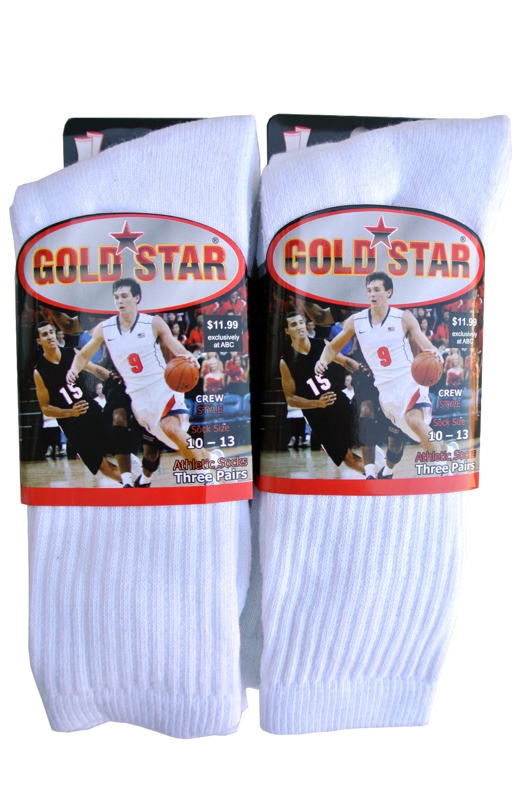 3 OR 12 pairs Men’s Crew Socks Cotton Cushion Sport 10-13 Multi-color