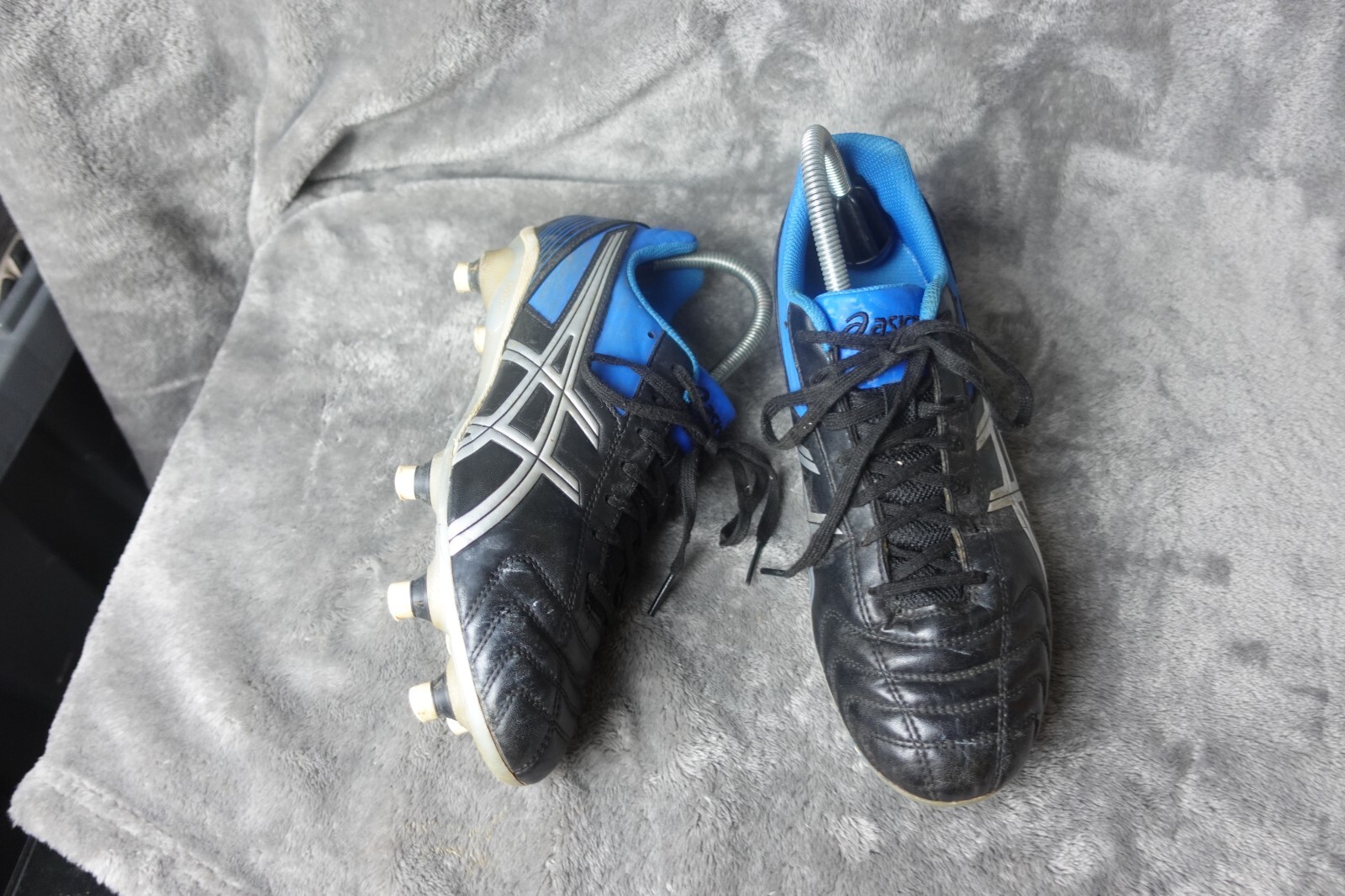 Asics Lethal Tackle Mens Football Boots P507Y Blue Us 8