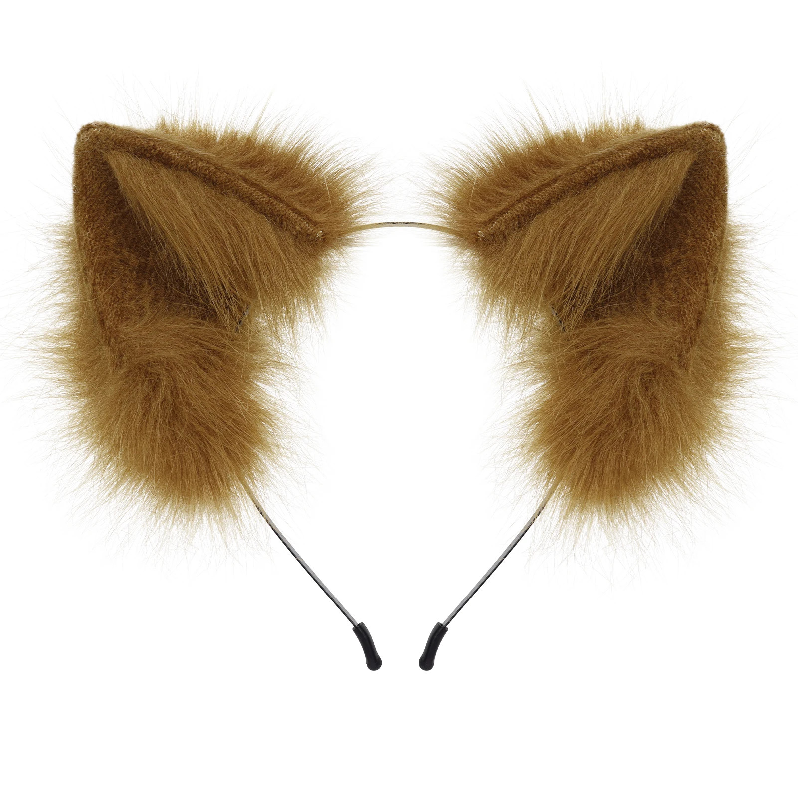 Handmade Faux Fur Animal Ears Headband Furry Cat Fox Ear Hairhoop Headwear