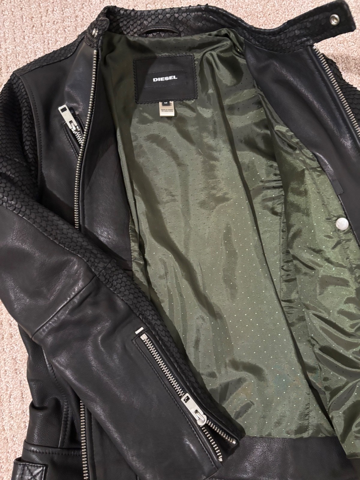 Diesel L-Rambo Leather Jacket