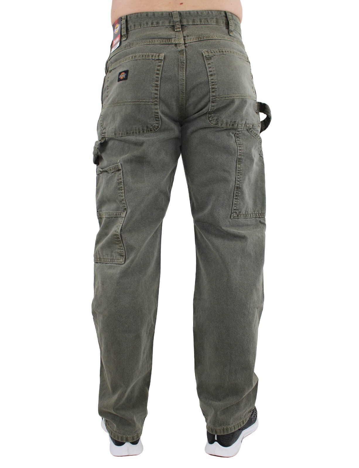 Dickies Men’s Carpenter Pants Double Stitch, Multiple Pockets, 2 Tool Loops Deni