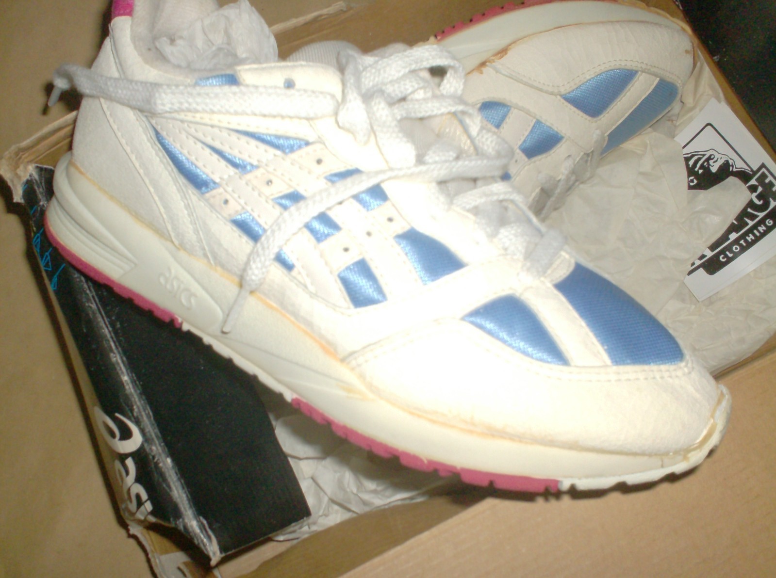 vintage asics shoes 1990´s syntar womens 8.5 us