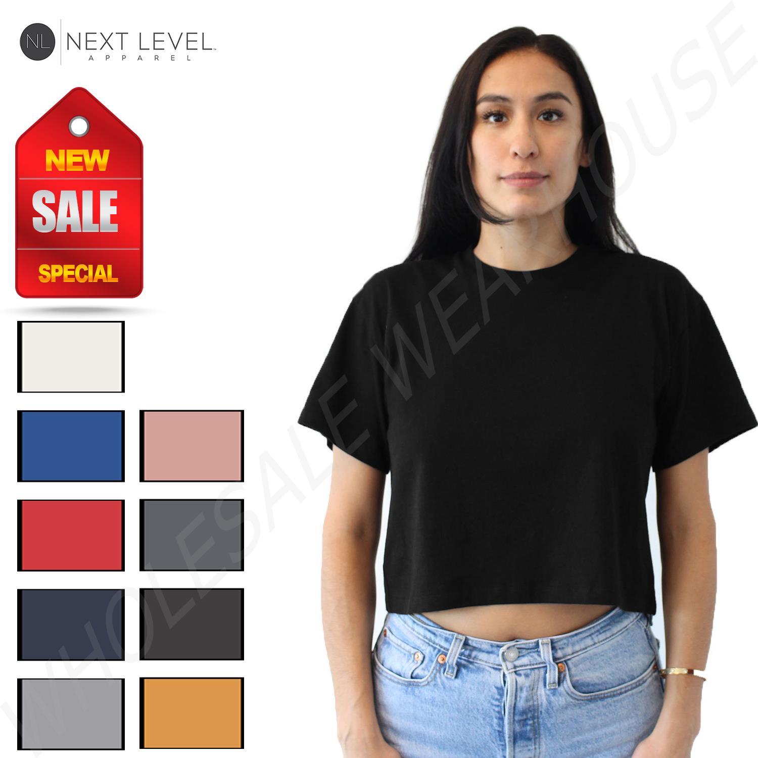 Next Level Women’s Relaxed Fit Ideal Crop T-Shirt 1580NL