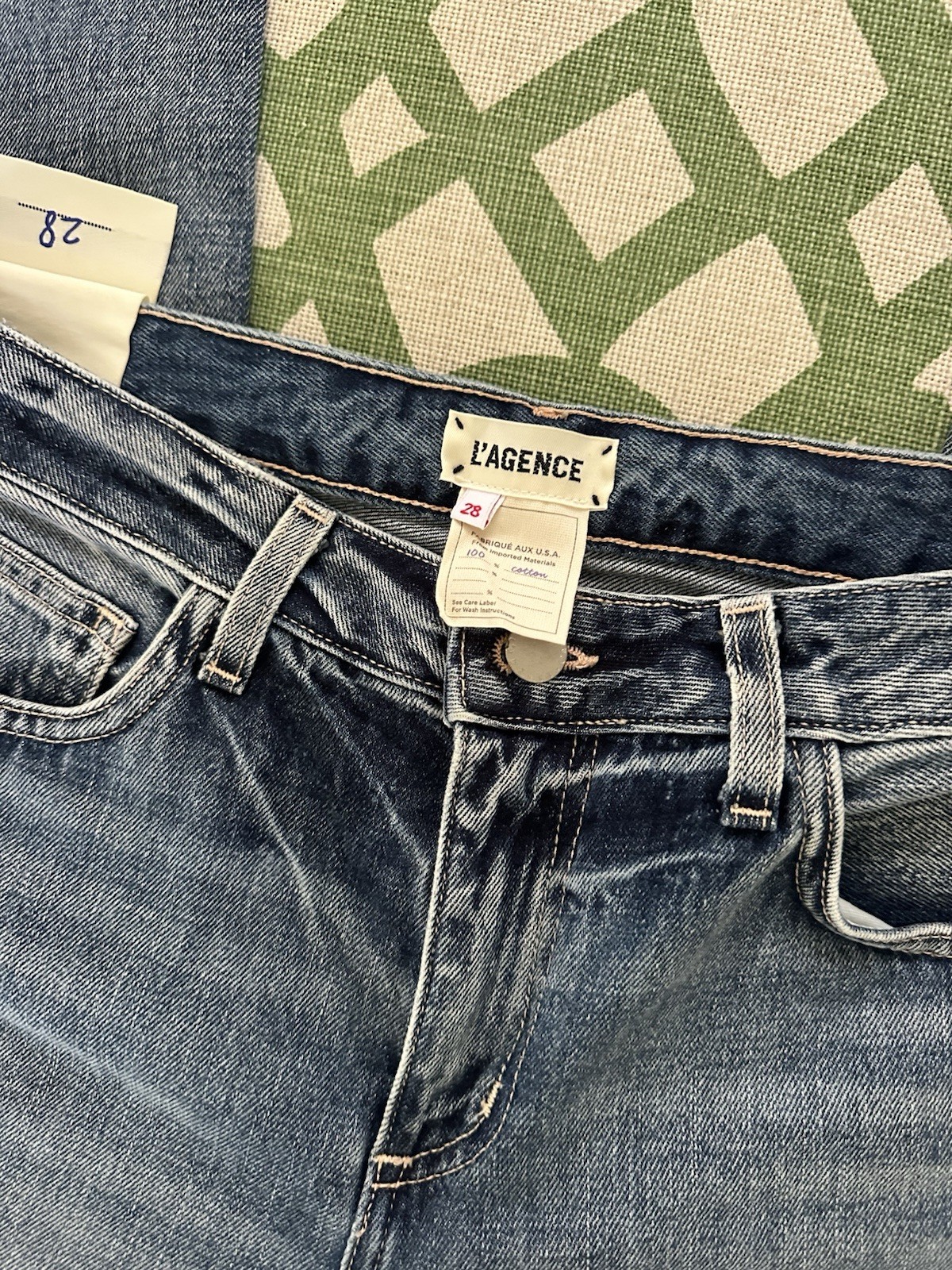 L’agence Milana Low Rise Stovepipe Jeans Size 28
