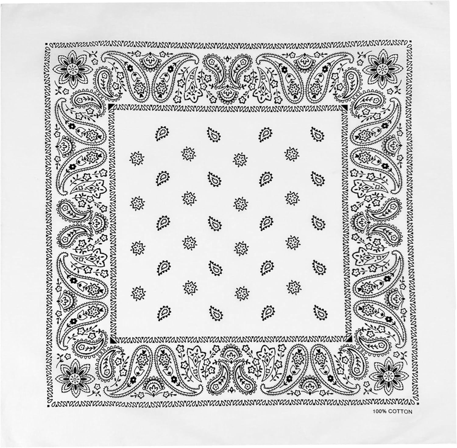 Bandana Single Pack & Double Pack Cotton for Men and Women 22 Inch