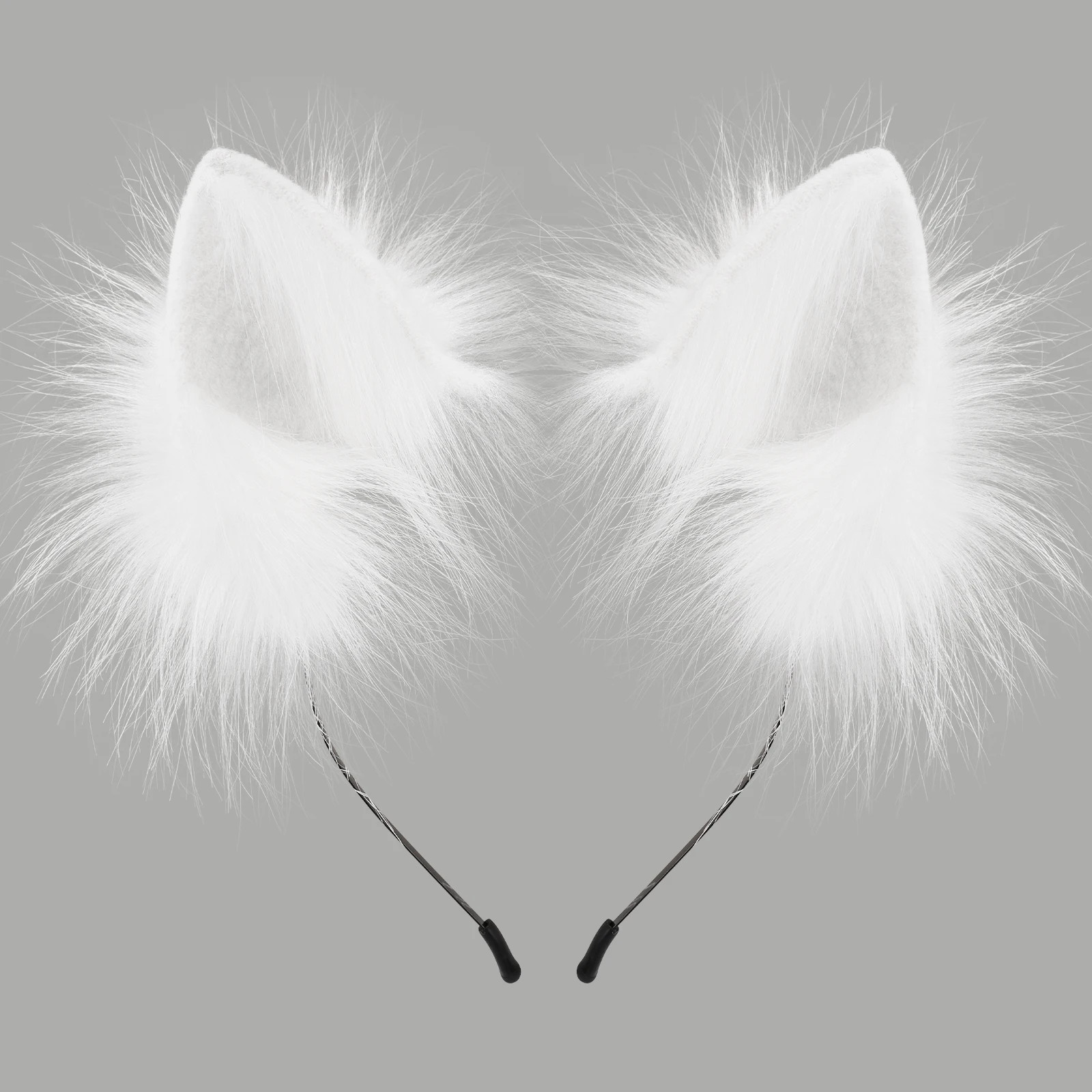 Handmade Faux Fur Animal Ears Headband Furry Cat Fox Ear Hairhoop Headwear