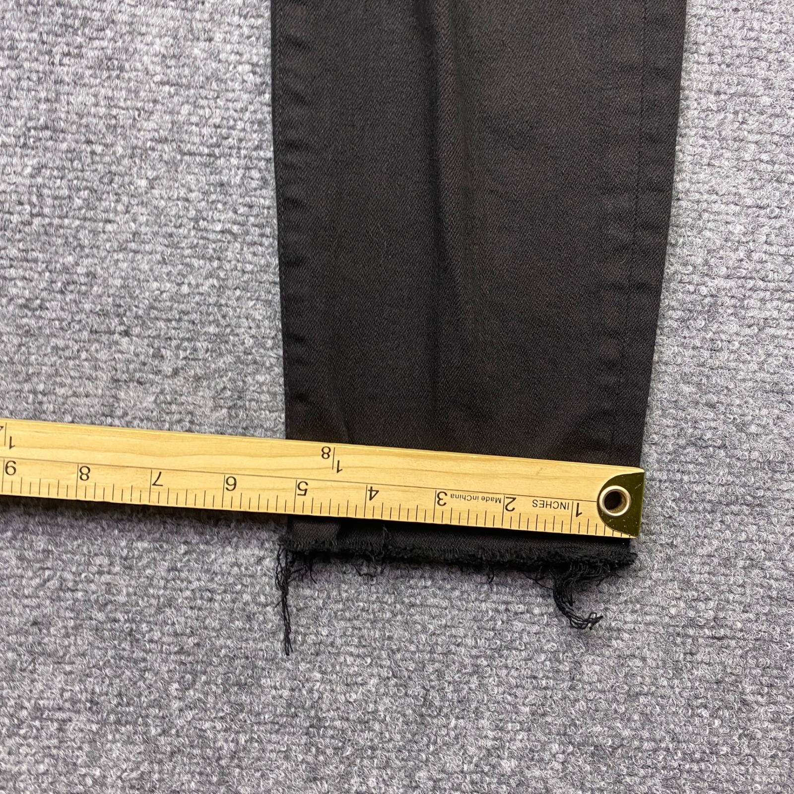 J.Crew Lookout High Rise Skinny Jeans Black Distressed Raw Hem 28P F7138